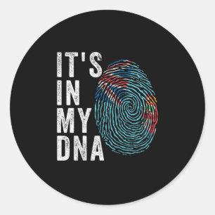 It's In My DNA - Fiji Flag Classic Round Sticker