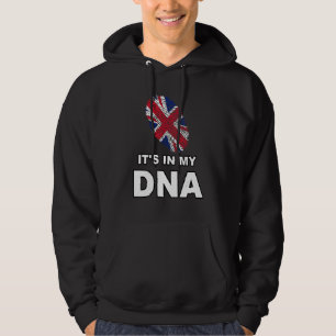 It's In My Dna Fingerprint England Uk United Kingd Hoodie