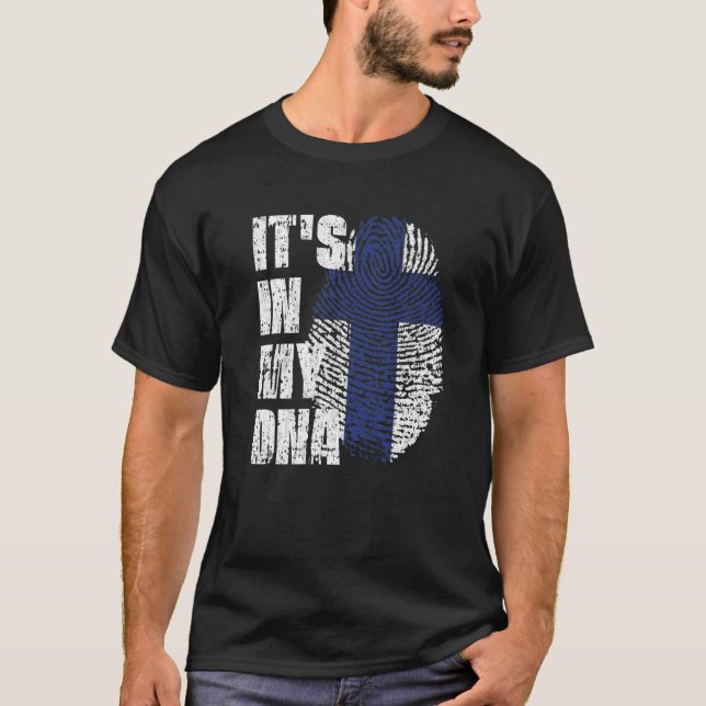 IT's IN MY DNA Finland Flag Finnish T-Shirt (Front)