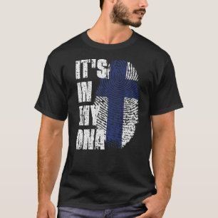 It's In My Dna Finland Flag Finnish T-Shirt
