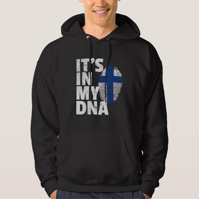 Its In My Dna Finland Flag Pride National Country  Hoodie (Front)