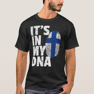 Its In My Dna Finland Flag Pride National Country  T-Shirt