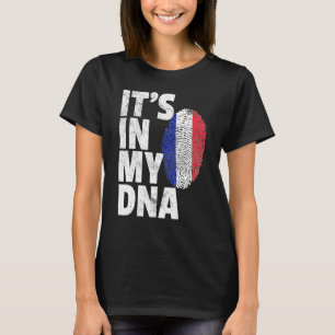 It's In My Dna French France Flag   Souvenir 1 T-Shirt