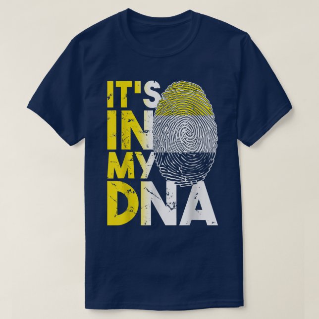 It's In My DNA Garifuna Flag Afro Caribbean  T-Shirt (Design Front)