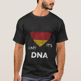 It'S In My Dna Ger Flag Gery Nationality Genealogy T-Shirt