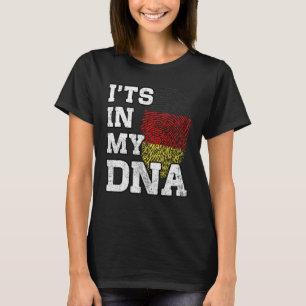 It's In My DNA German Fingerprint Proud Germany Fl T-Shirt