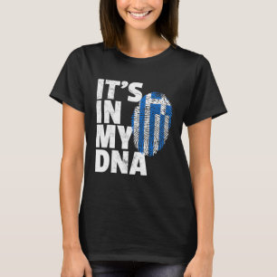 Its In My Dna Greek Greece Flag Pride National Cou T-Shirt