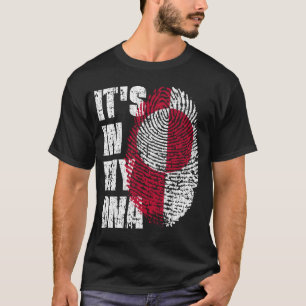 IT'S IN MY DNA Greenland Flag Boy Girl Gift T-Shirt