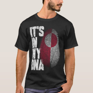 It's In My DNA Greenlandic Proud Greenland Flag T-Shirt