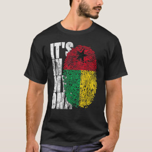 It's In My Dna Guinea Bissau Graphic For Men Guine T-Shirt