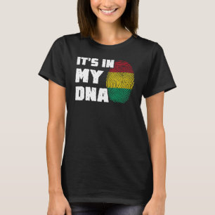 It's In My DNA Guinea Flag Fingerprint Men Women T-Shirt