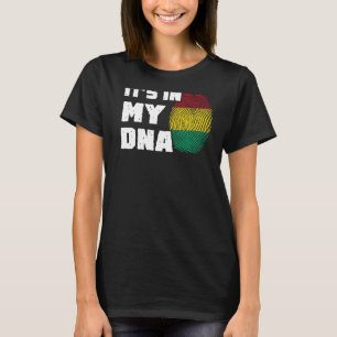 It's In My DNA Guinea Flag Fingerprint Men Women T-Shirt