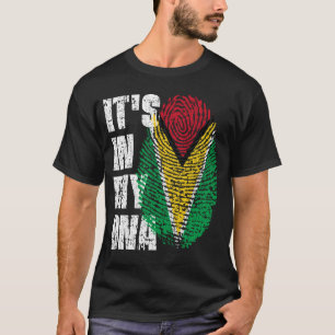 IT'S IN MY DNA Guyana Flag Boy Girl Gift T-Shirt
