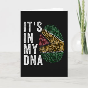 It's In My DNA - Guyana Flag Card