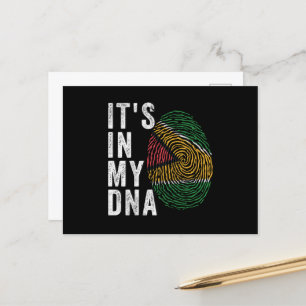 It's In My DNA - Guyana Flag Postcard