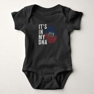 It's In My DNA - Haiti Flag Baby Bodysuit