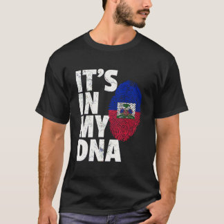 It'S In My Dna Haiti Haitian Flag Mens Mum Womens  T-Shirt