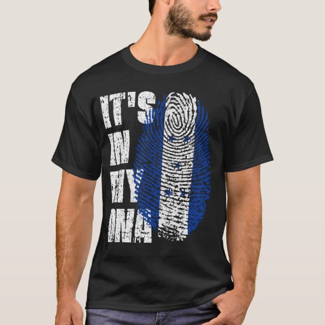 IT'S IN MY DNA Honduras Flag Boy Girl Gift T-Shirt (Front)