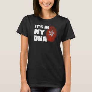 It's In My DNA Hong Kong Flag Fingerprint Men Wome T-Shirt