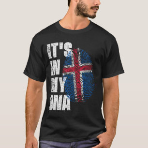 IT'S IN MY DNA Iceland Flag T-Shirt