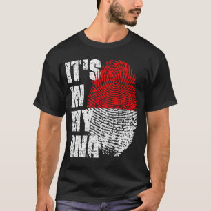 IT'S IN MY DNA Indonesia Flag Boy Girl Gift T-Shirt