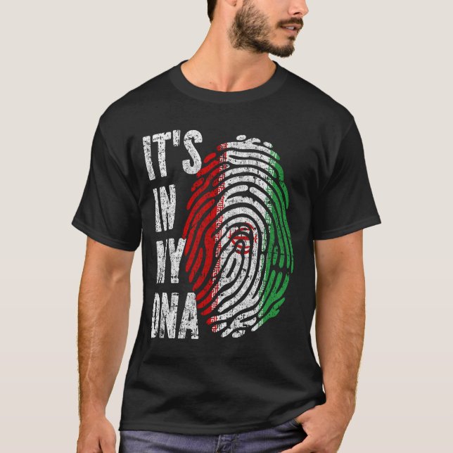 IT'S IN MY DNA Iran Flag Men Women Kids T-Shirt (Front)