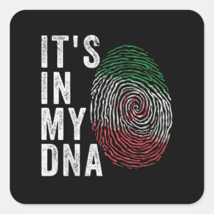 It's In My DNA - Iran Flag Square Sticker