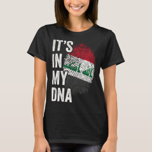 ITS IN MY DNA Iraq Flag Iraqi Roots Pride Genetic T-Shirt