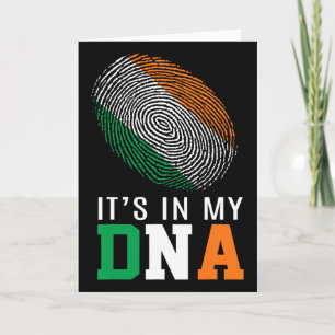 It's In My Dna Ireland Irish Flag Gifts Men Women Card