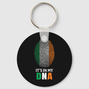 It's In My Dna Ireland Irish Flag Gifts Men Women Key Ring