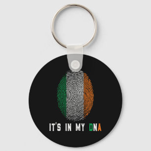 It's In My Dna Ireland Irish Flag Gifts Men Women Key Ring