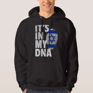 IT'S IN MY DNA Israeli Israel Flag National Pride  Hoodie