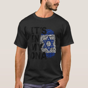 IT'S IN MY DNA Israeli Israel Flag National Pride T-Shirt