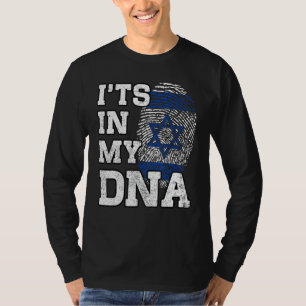 It's In My DNA Israelis Fingerprint Proud Israel F T-Shirt