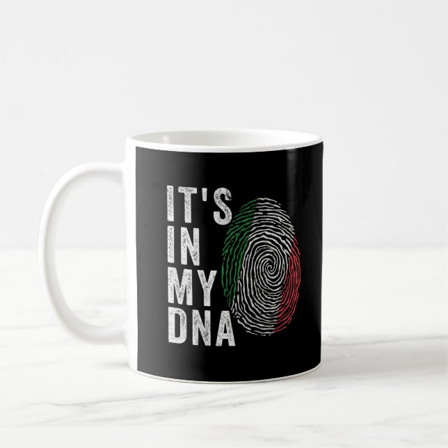 It's In My DNA - Italy Flag Coffee Mug (Left)
