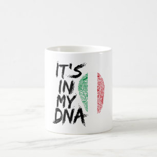 its in my dna italy flag souvenir gift  coffee mug