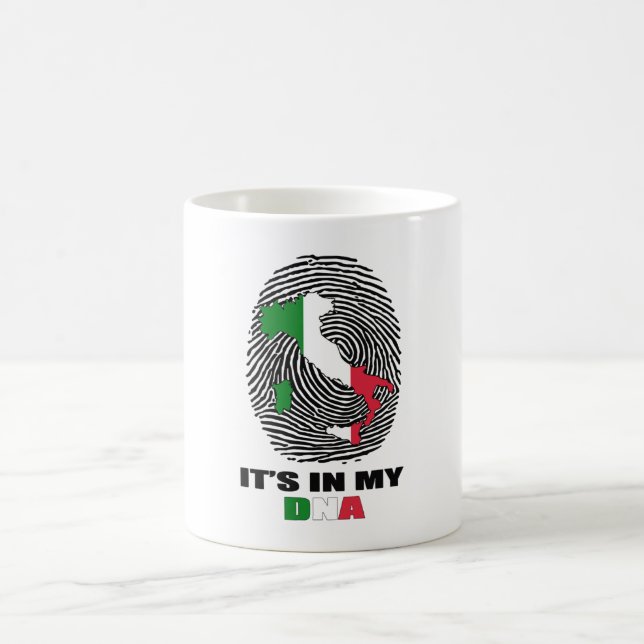 It's In My DNA Italy Patriotic Proud Italian Coffee Mug (Center)