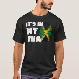 It's In My DNA Jamaica Flag Fingerprint Men Women T-Shirt