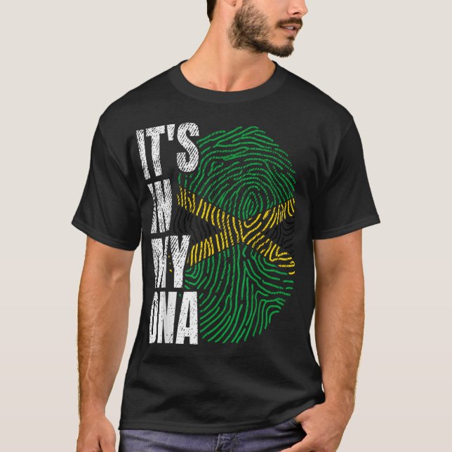  It'S In My Dna Jamaican Flag Jamaica Boy Girl T-Shirt (Front)