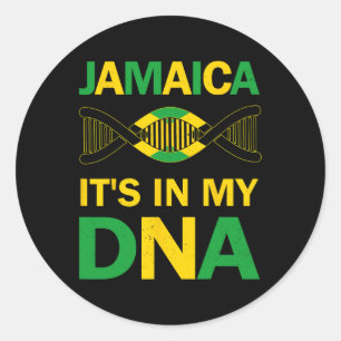 It's In My Dna Jamaican Independence Day Since 196 Classic Round Sticker