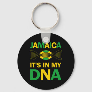 It's In My Dna Jamaican Independence Day Since 196 Key Ring