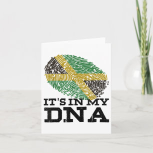 Its In My Dna Jamaican Jamaica Flag Vacation Gifts Card
