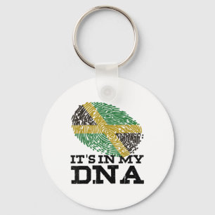 Its In My Dna Jamaican Jamaica Flag Vacation Gifts Key Ring