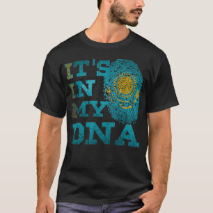 Its In My DNA Kazakh Heritage Kazakhstan Flag Gif T-Shirt