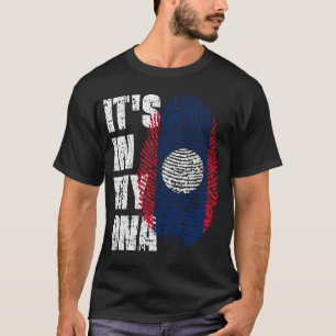 IT'S IN MY DNA Laos Flag Boy Girl Gift T-Shirt