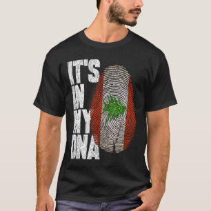 It's In My DNA Lebanese Proud Lebanon Flag T-Shirt