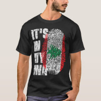 IT'S IN MY DNA Lebanon Flag Boy Girl Gift