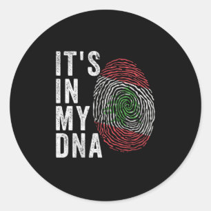 It's In My DNA - Lebanon Flag Classic Round Sticker