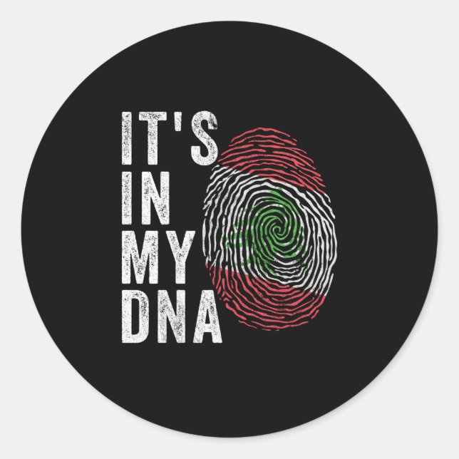 It's In My DNA - Lebanon Flag Classic Round Sticker (Front)