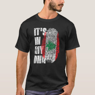 It's In My Dna Lebanon Flag Lebanese T-Shirt